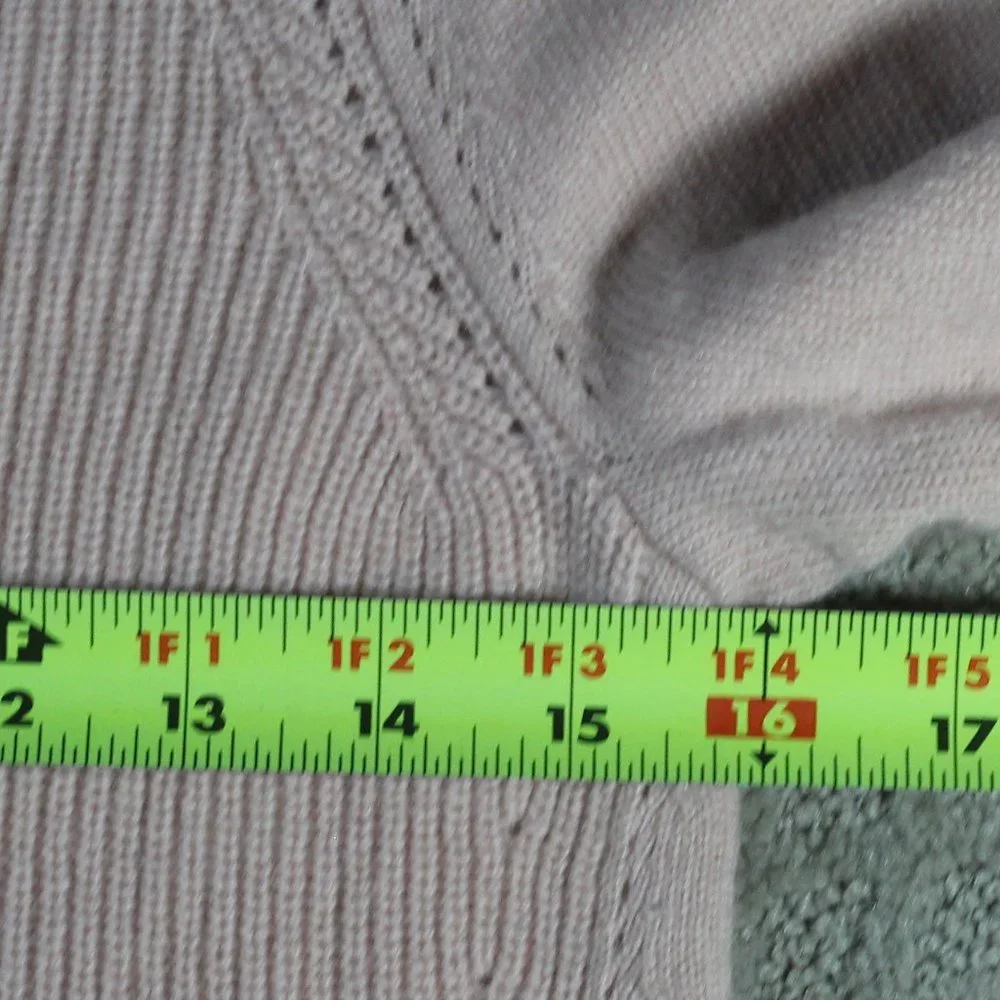 Talbots Size XS Pink V-Neck Cashmere Blend Sweater